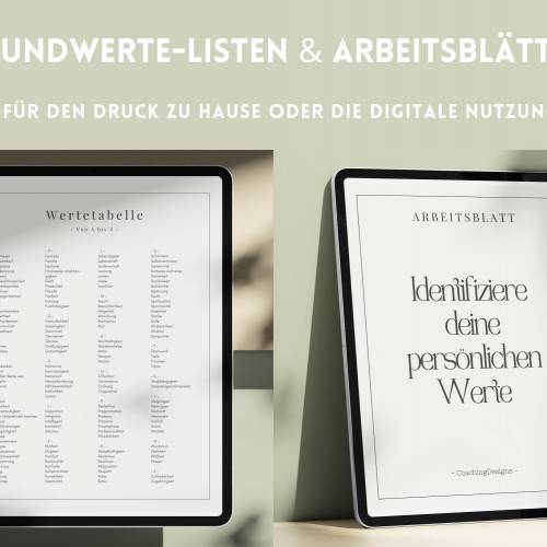 A-Z Wertetabelle PDF | Grundwerte für Kinder | Arbeitsblätter zur Bestimmung eigener Grundwerte | Werte für Unternehmen 