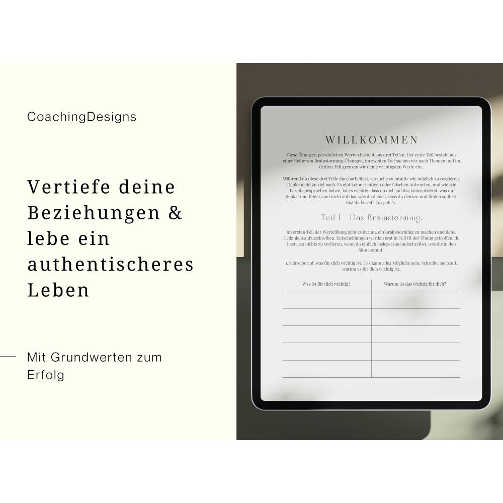 A-Z Wertetabelle PDF | Grundwerte für Kinder | Arbeitsblätter zur Bestimmung eigener Grundwerte | Werte für Unternehmen Bild 6
