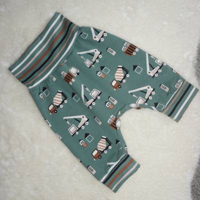 Schöne Pumphose BAUSTELLEN LIEBE - Jersey Dusty Mint