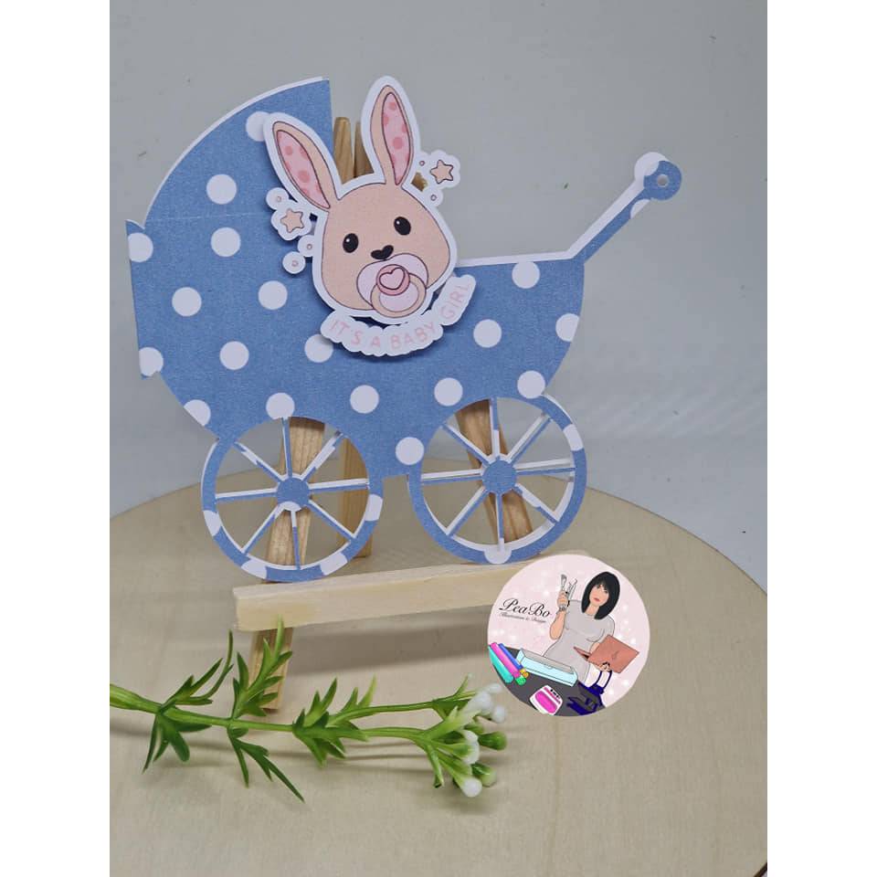 Digiset "HELLO BABY" Digistamp mit Digipapier Bild 9