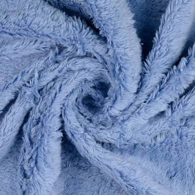 Baumwoll Teddystoff jeansblau Oeko-Tex Standard 100(1m/18,- €)