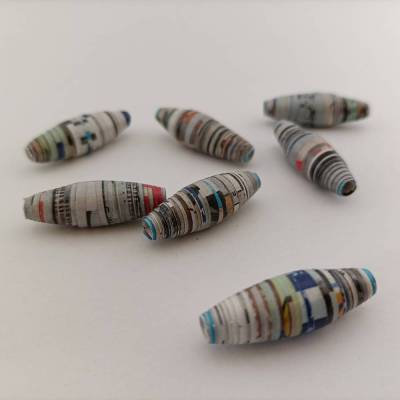 Papierperlen - handgedreht und bunt wie das Leben in New York! Entdecke 7 einzigartige Perlen aus nachhaltigem Papier