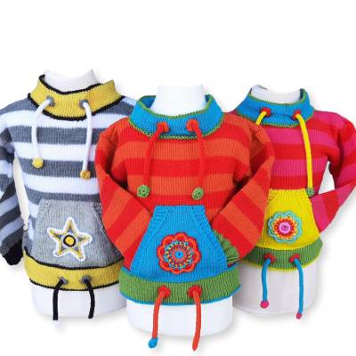 Strickanleitung Pullover - 2 Kindergrößen