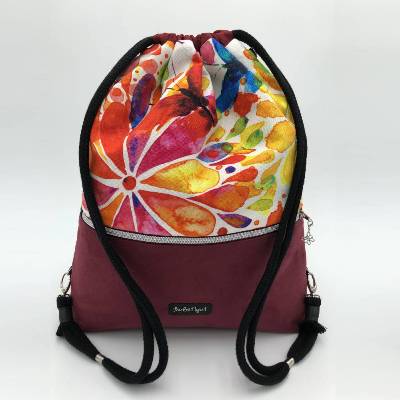 2-in-1 Rucksack Flower-Power Style – Stylisch, Praktisch & Handgemacht