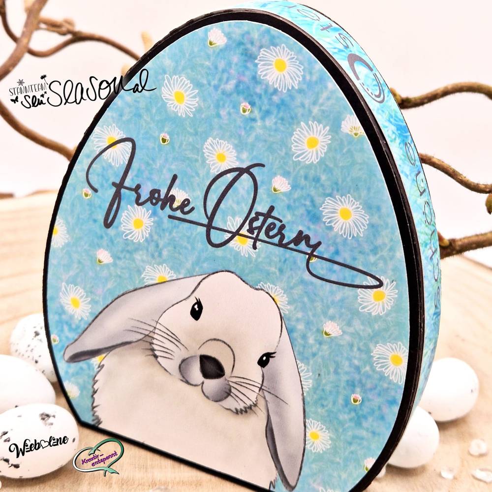 Digistampset Widderhäschen, Single-Line, Digitale Papiere und Stempel für Ostern, Grinchhase, Schlappohr-Hase, Kaninchen Bild 2