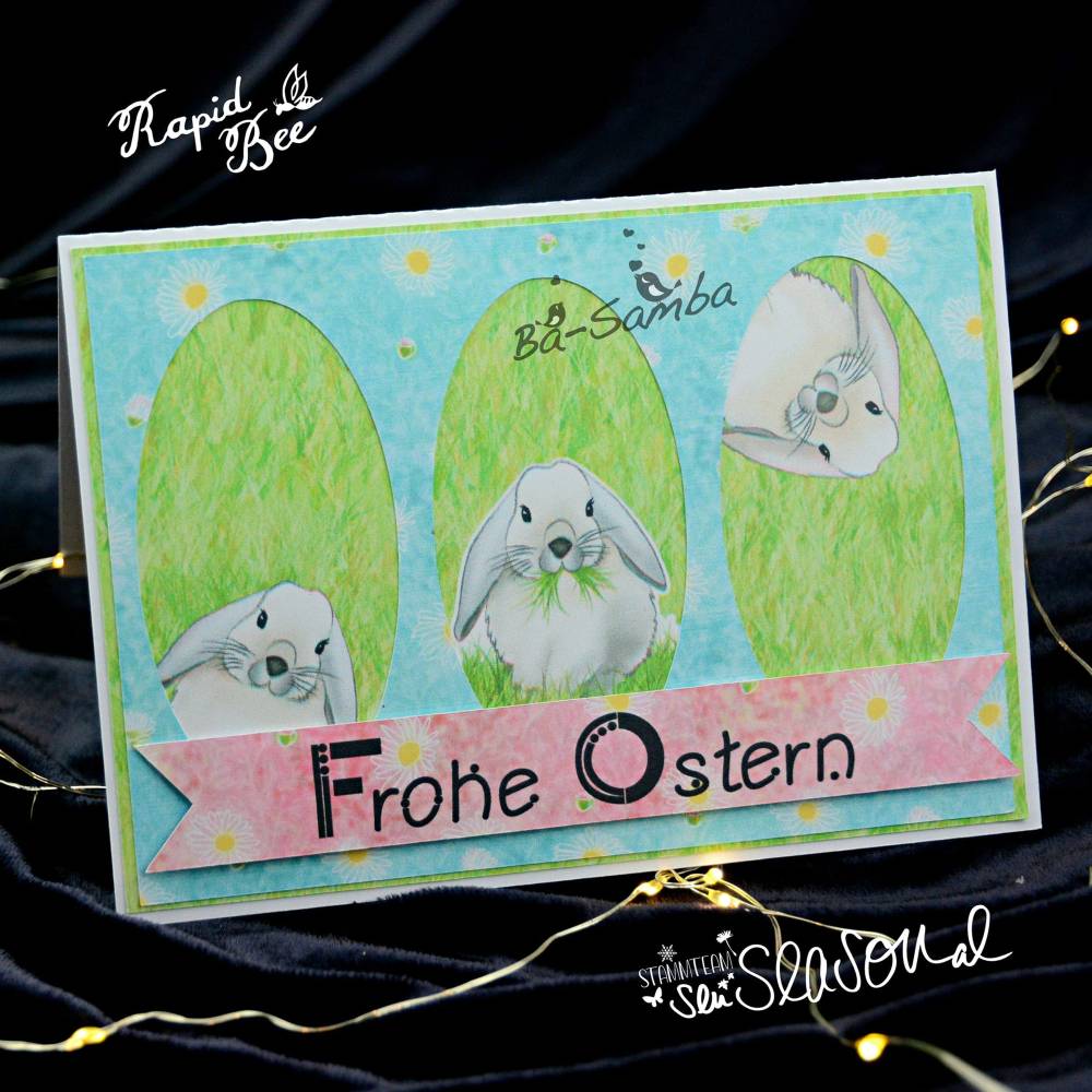Digistampset Widderhäschen, Single-Line, Digitale Papiere und Stempel für Ostern, Grinchhase, Schlappohr-Hase, Kaninchen Bild 6
