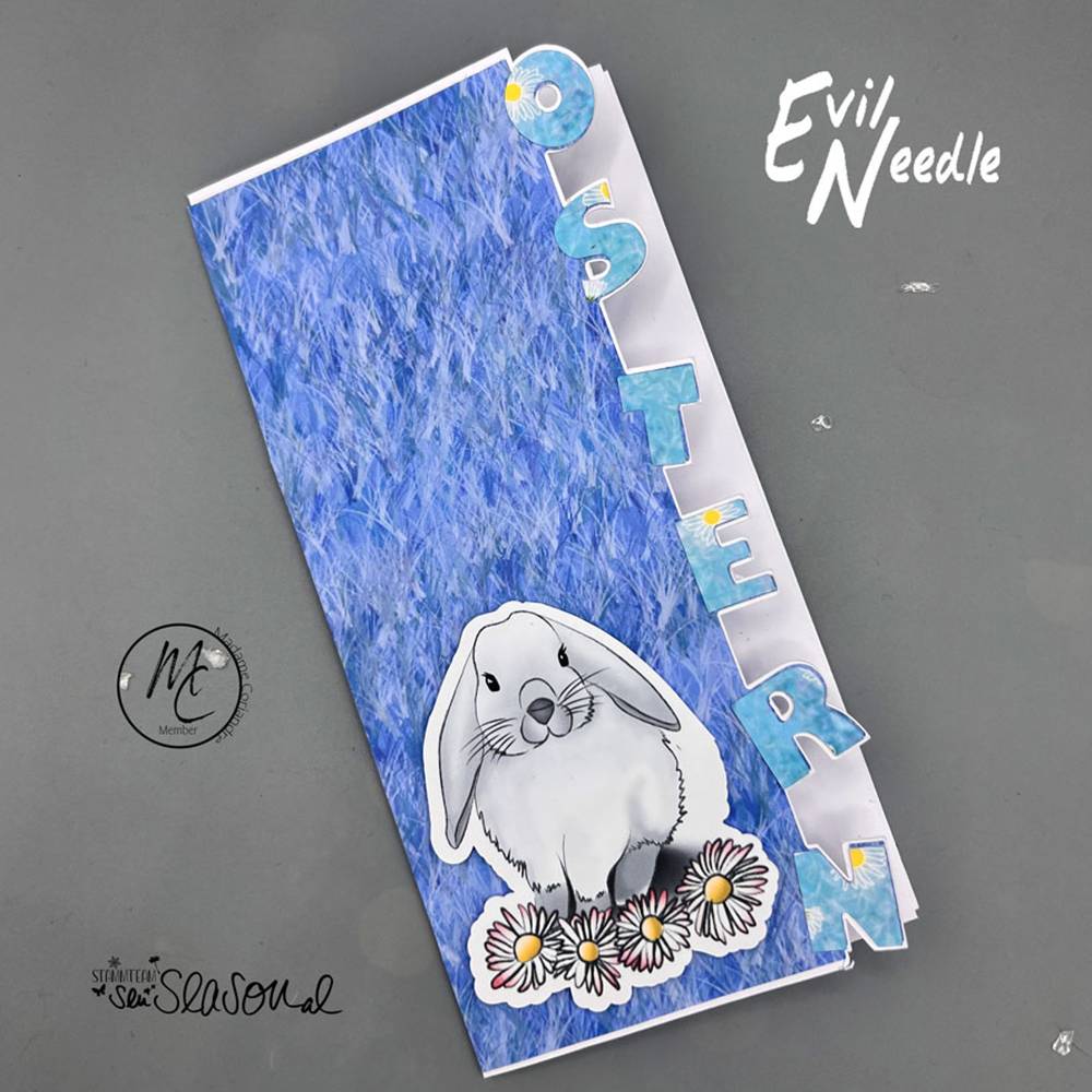 Digistampset Widderhäschen, Single-Line, Digitale Papiere und Stempel für Ostern, Grinchhase, Schlappohr-Hase, Kaninchen Bild 8