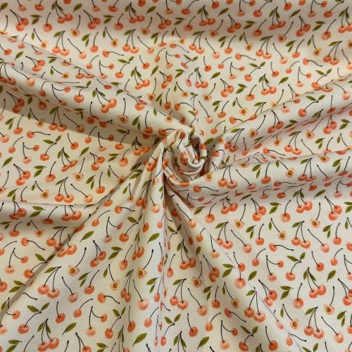 ab 50cm Jersey kleine Kirschen Watercolor - Kirsche Cherries Cherry Aquarell Druckstoff