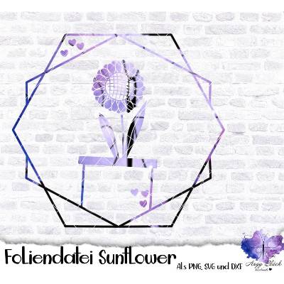 Foliendatei Sunflower, SVG/PNG und DXF