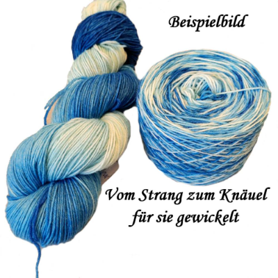 Wickelservice für handgefärbte Wolle aus meinem Shop Windrose