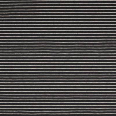 Jersey  Stoff   Kombistoff  Streifen  Gestreift  Schwarz - Grau