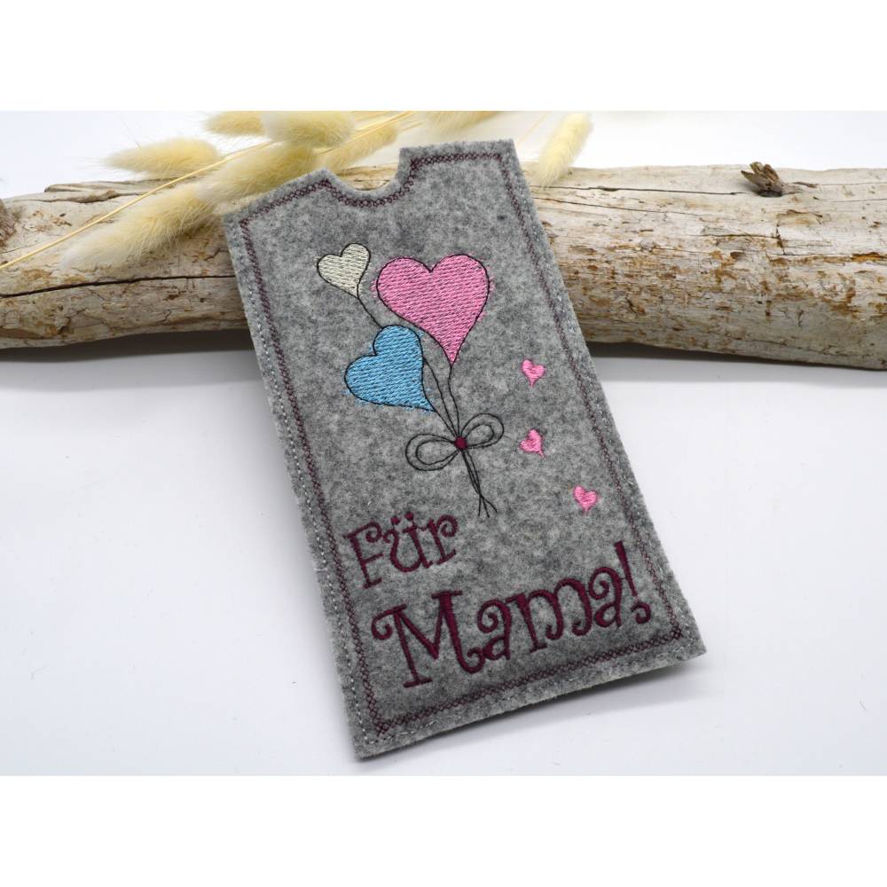 Stickdatei Schokohülle Muttertag SET Mama Mutti Bild 4