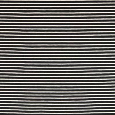 Jersey  Stoff   Kombistoff  Streifen  Gestreift  Schwarz - Weiß