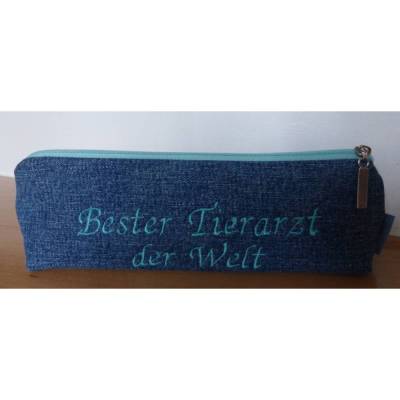Täschchen 'Bester Tierarzt der Welt', Geschenk für Tierarzt, individualisierbar