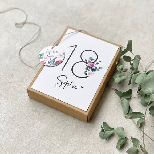 Geschenkschachtel EMMA Geldgeschenk Geburtstag personalisiert