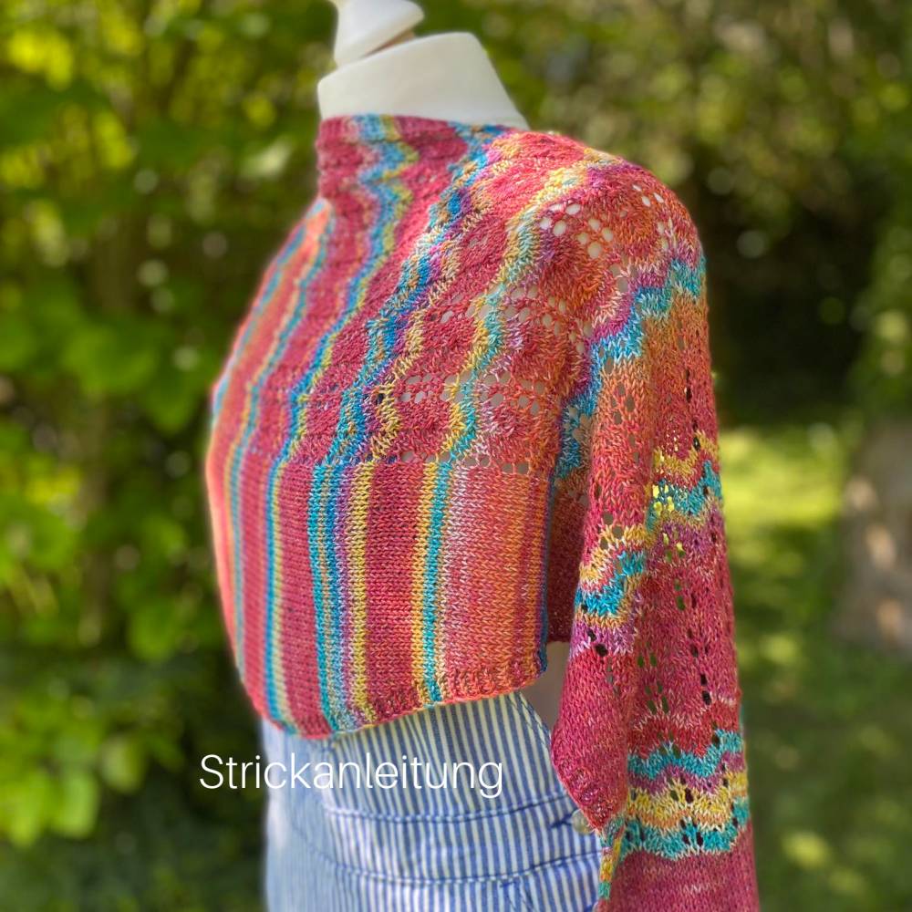 Strickanleitung Lizas Tuch Hippie Time Bild 1