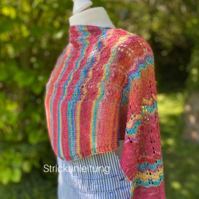 Strickanleitung Lizas Tuch Hippie Time