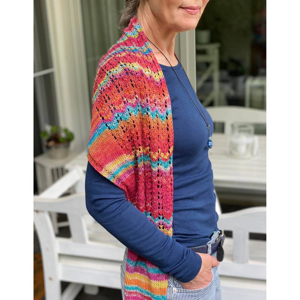 Strickanleitung Lizas Tuch Hippie Time Bild 2