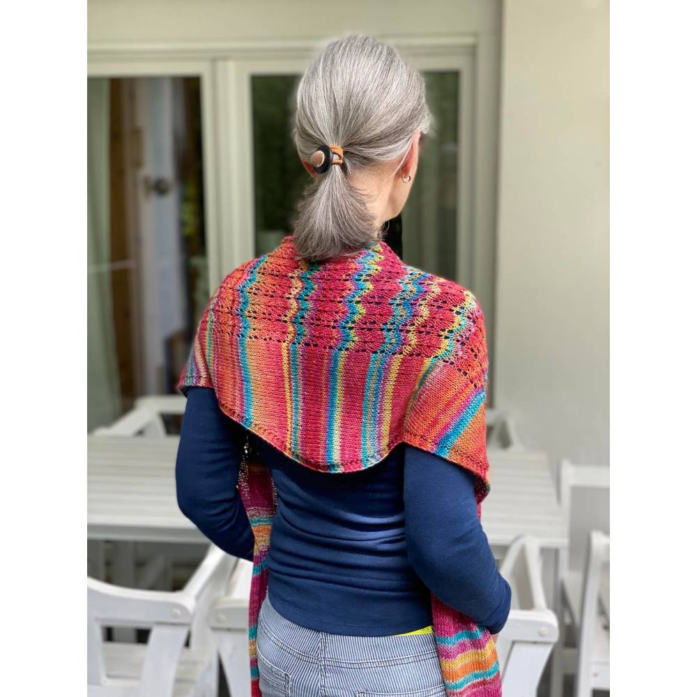 Strickanleitung Lizas Tuch Hippie Time Bild 4