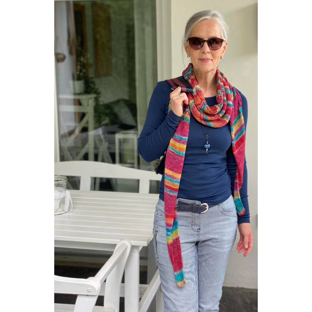 Strickanleitung Lizas Tuch Hippie Time Bild 5