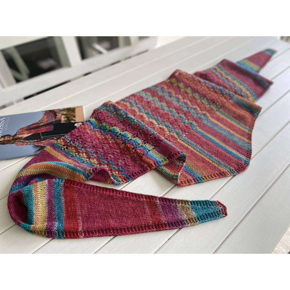 Strickanleitung Lizas Tuch Hippie Time Bild 9