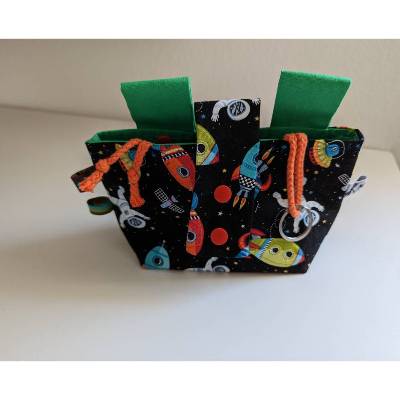 Lenkertasche klein, Raketen, Weltraum, Kindtaschen, Kinderfahrradtasche, Fahrradtasche
