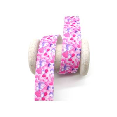 Gummiband mit Herzchen‑Motiv – elastischer Hosengummi 25 mm für Kinderkleidung & DIY