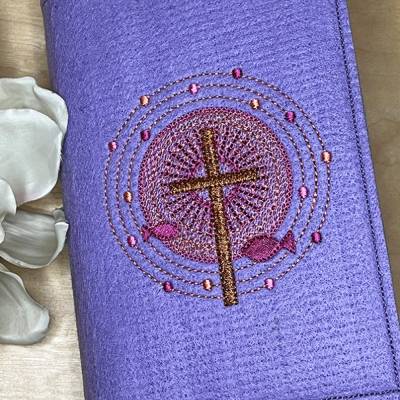 Gotteslobhülle, Kommunion, Firmung, Konfirmation, Kreuz, gestickt, Filz, Geschenk, Mädchen, Junge,  personalisierbar