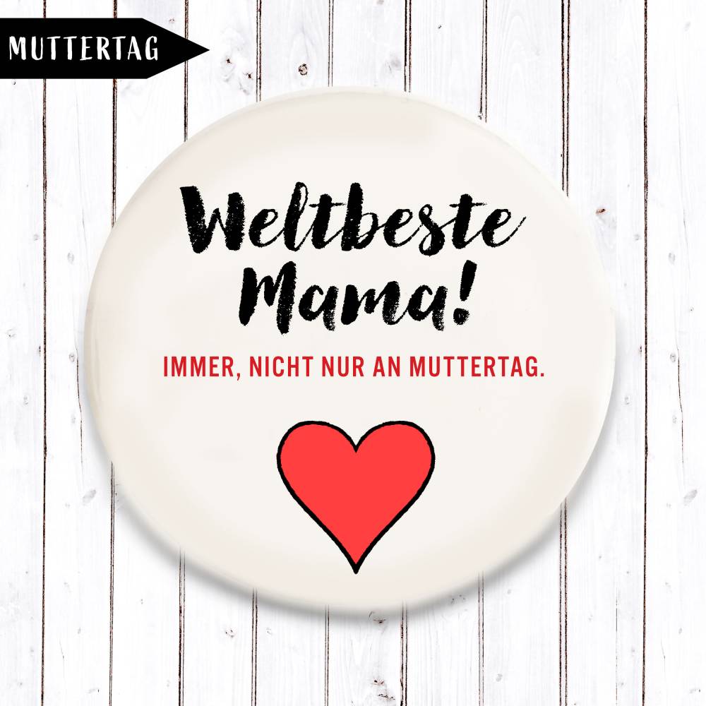Weltbeste Mama - Immer nicht nur an Muttertag Magnet Bild 1