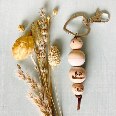 Schlüsselanhänger Beste Hebamme DANKE | Baby 