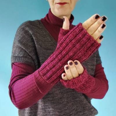 Handstulpen Hallstadt stricken – Einfache Anleitung im klassischen Rippenmuster