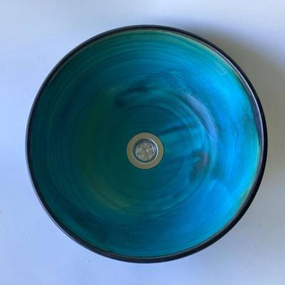 Waschbecken / Karibik Ø 32 cm Höhe 13,5 cm