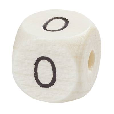 Holzperlen-Würfel 10x10 mm mit Zahlen 0-9 aus Ahorn