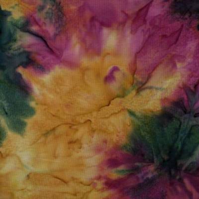 Patchwork-Batikstoff Foundations Beaujolais von Kathy Engle – Grün, Gelb, Rot, Pink/Rot – 100% Baumwolle, 110cm Breite