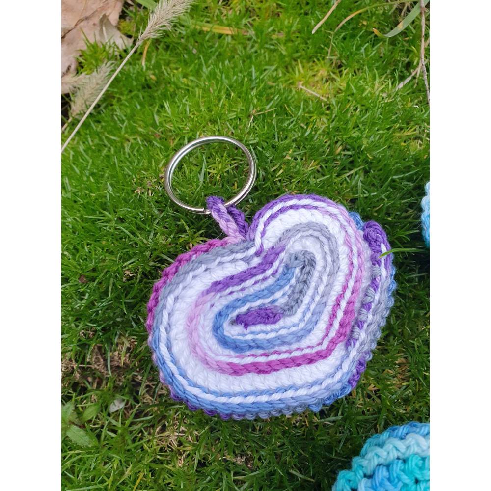 Häkelanleitung für Anhänger ,,Spiralherz" Bild 5