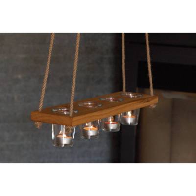 4er Windlicht Blumenampel Mitringsel Geschenk Fensterschmuck