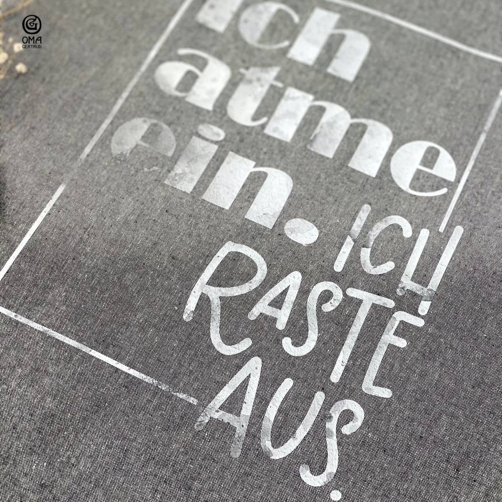 Ich atme ein Plotterdatei SVG DXF PNG Plotten Ich raste aus lustiges Geschenk Jutebeutel Tasse Spruch witziger Spruch Ta Bild 7
