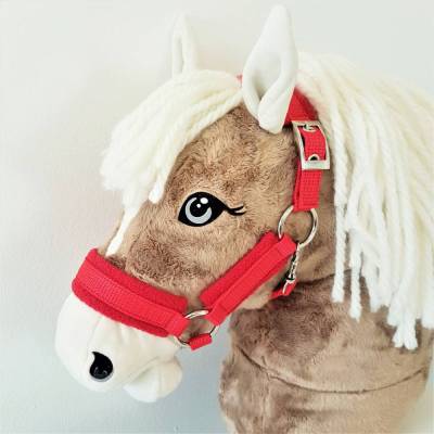 Hobby Horse Halfter 26 verschiedene Farben mit oder ohne Fleece-Polsterung dein Hobbyhorse Halfter in Wunschfarbe