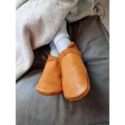 Lederpuschen für Erwachsene, Lederpuschen, Barfußschuhe Leder, Bequeme Hausschuhe aus Leder