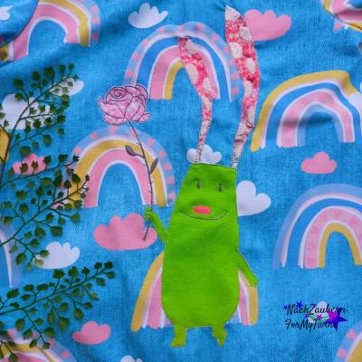 Doodle Stickapplikation Das kleine Glück