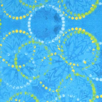 Patchworkstoff "Rings" Pizzazz Paradise von Sue Penn – 100% Baumwolle, blau, 110cm breit