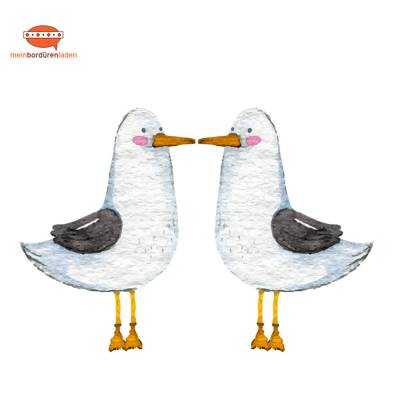 Wandtattoo: 2 er Set Möwen