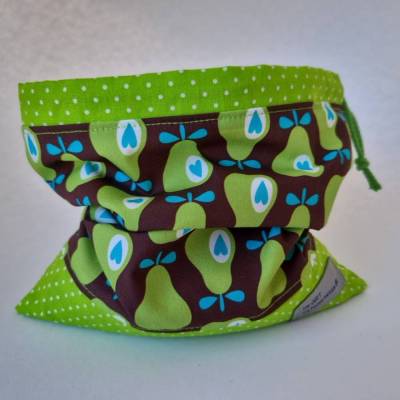 Stoffbeutel für Unverpacktes / Geschenkesäckchen BIRNE aus Baumwolle von he-ART by helen hesse