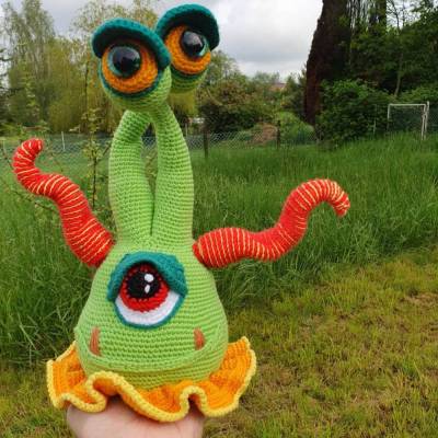 Häkelanleitung für Monster ,,AyeAyeAye"