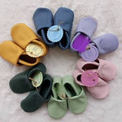 Lederpuschen Krabbelschuhe Lauflernschuhe 