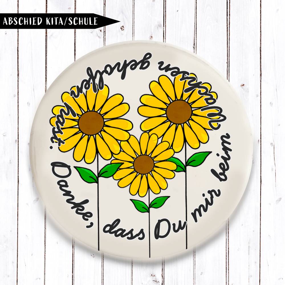 Danke, dass Du mir beim Wachsen geholfen hast Maxi Button Bild 2