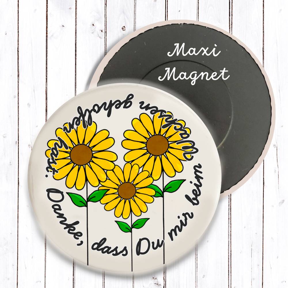 Danke, dass Du mir beim Wachsen geholfen hast Maxi Magnet Bild 1