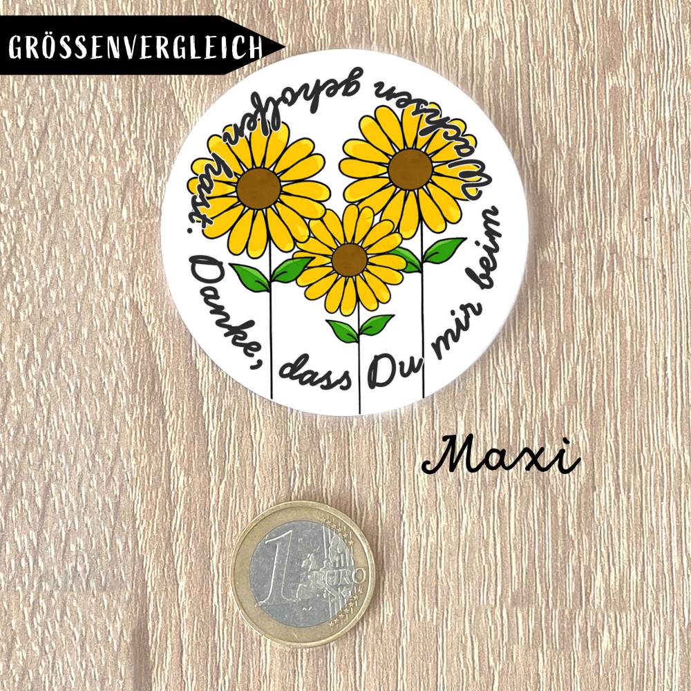 Danke, dass Du mir beim Wachsen geholfen hast Maxi Magnet Bild 3