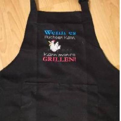 Küchenschürze Grillschürzen Schürze Sprüche - bestickt