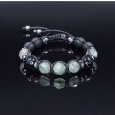 Herren Edelsteinen Armband Fluorit Onyx Achat Hämatit, Geschenk für Mann, LIMITED EDITION, 10 mm